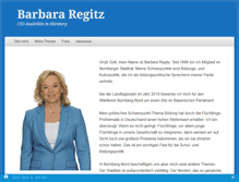 Tablet Screenshot of barbara-regitz.de